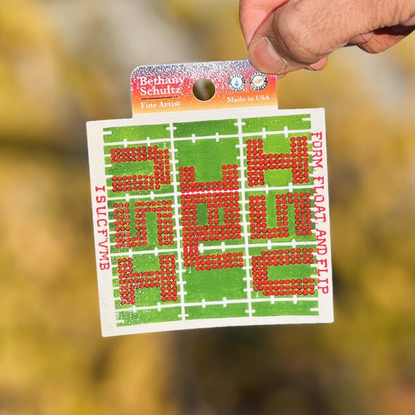 ISUCF'V'MB ISU Form, Float, & Flip Rugged Sticker (3.5"x3.5")
